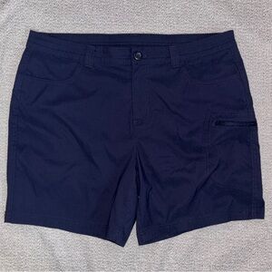 Eddie Bauer navy blue stretch quick dry hiking shorts women's size 16